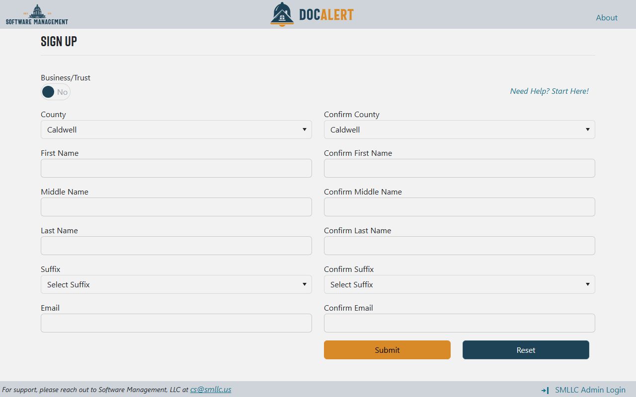 Caldwell County court records DOC ALERT county record notice