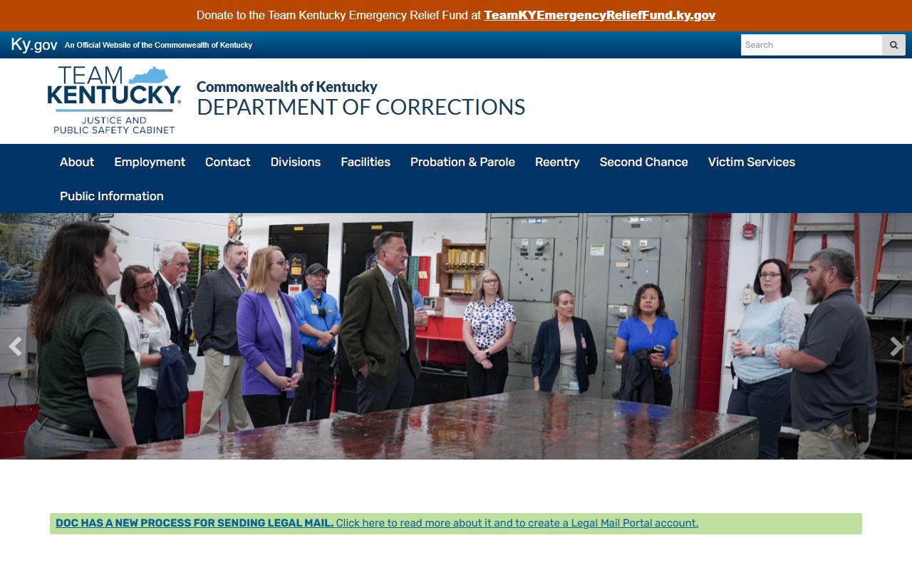 Caldwell County inmate records Kentucky Department of Corrections source